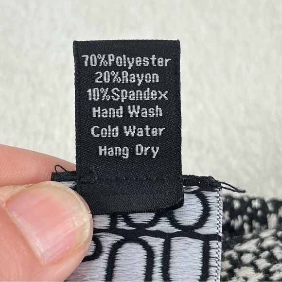 Clara Sun Woo Open Cardigan Blazer Pockets Oversized Size Med Black White - Picture 6 of 10